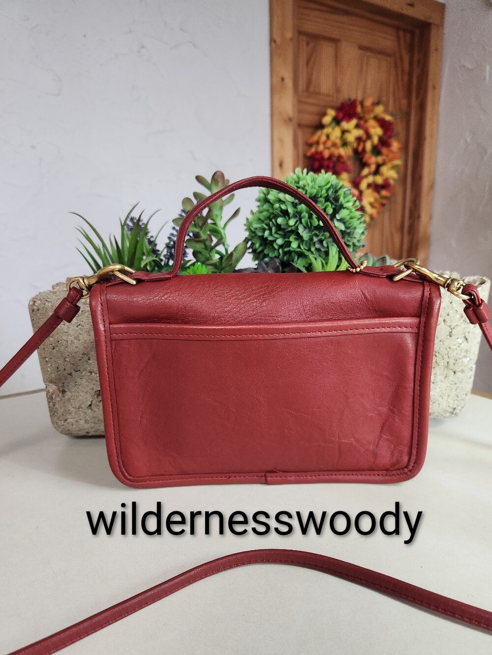 Coach Casino Bag, 1995, Red, Style #9924 - Picture 3 of 16